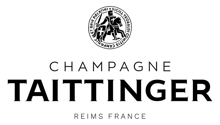 Champagne Taittinger Marque Logo – Black