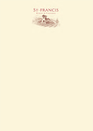 St. Francis Menu Card