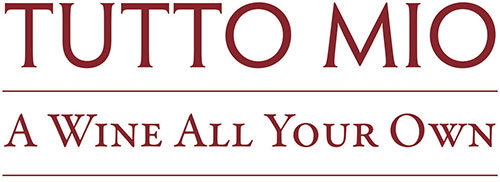 Tutto Mio Logo (Lockup Text – Maroon)
