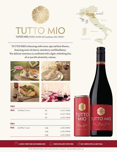 Tutto Mio Sell Sheet with Can (Editable)