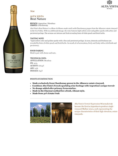Brut Nature Fact Sheet