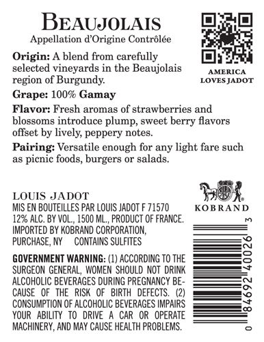 Beaujolais Back Label (1.5L)