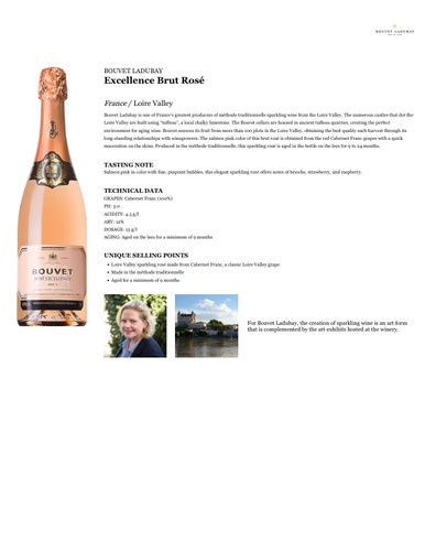 Excellence Brut Rosé Fact Sheet