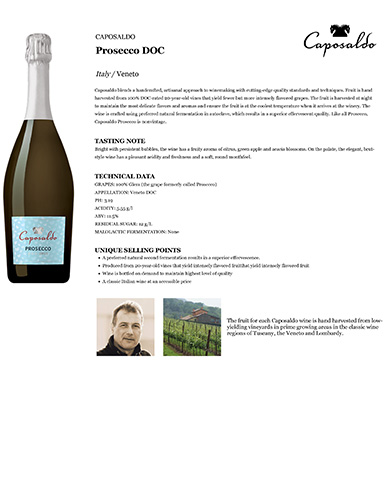 Otto: Prosecco DOC Fact Sheet