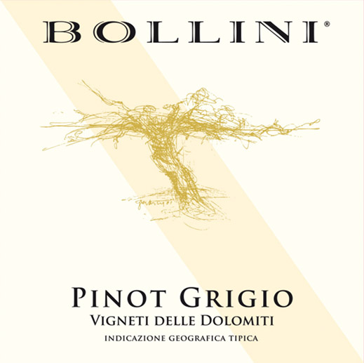 Otto: Pinot Grigio Vigneti delle Dolomiti IGT Front Label