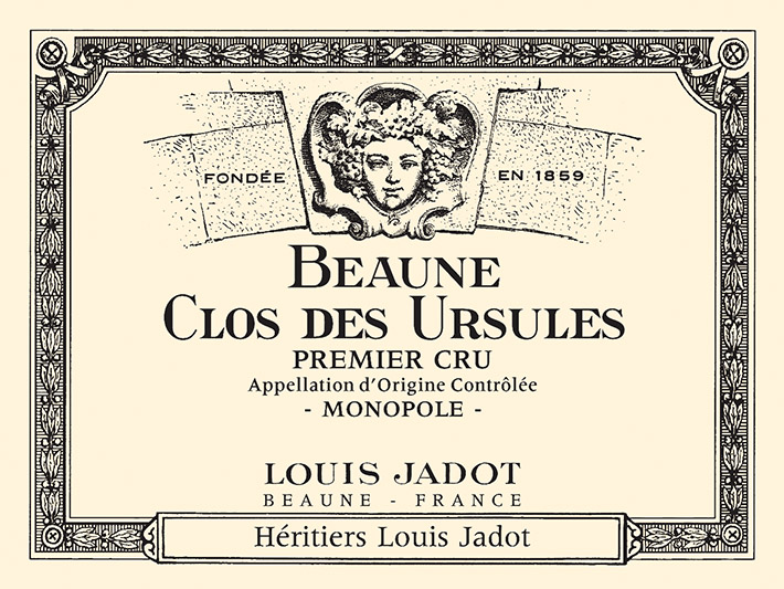 Beaune Clos des Ursules Premier Cru Front Label