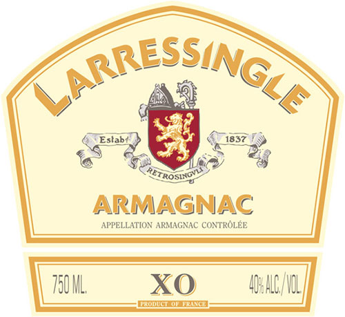 XO Armagnac Front Label