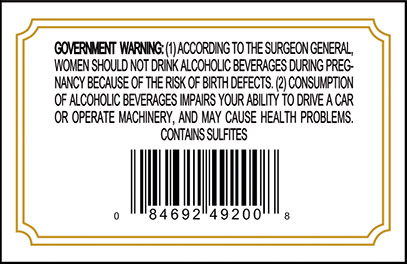 Sassicaia Bolgheri Sassicaia DOC Back Label