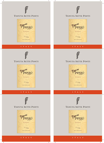 Vigna dell’Impero Valdarno di Sopra DOC Wine Card