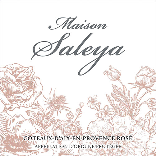 Maison Saleya Rosé Front Label