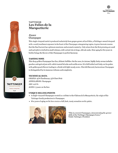 Les Folies de la Marquetterie Fact Sheet