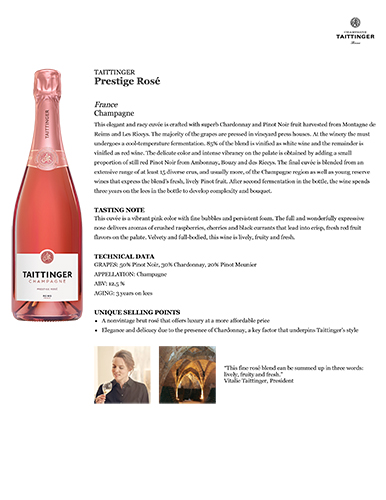 Prestige Rosé Fact Sheet