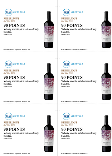 Red Wine 2018 Shelf Talker