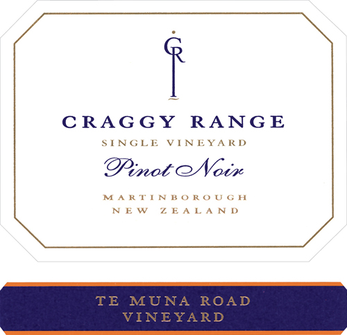 Te Muna Road Vineyard Pinot Noir Front Label