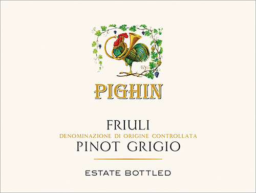 Otto: Pinot Grigio Friuli DOC Front Label