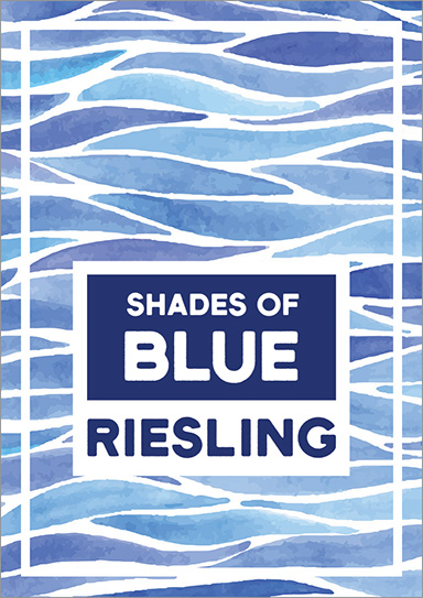 Shades of Blue Riesling Front Label
