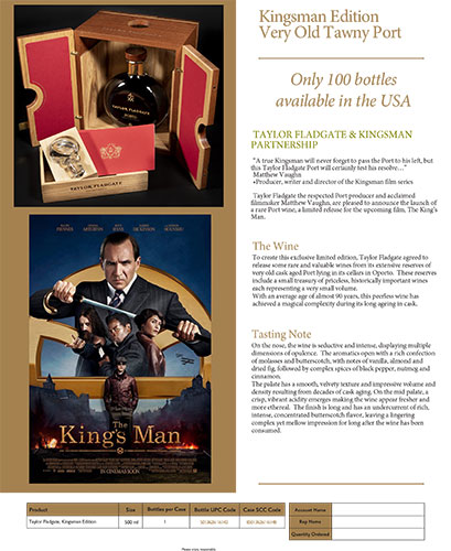 Kingsman Edition Very Old Tawny Port