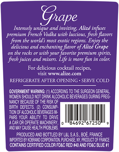 Grape Back Label (375ml)
