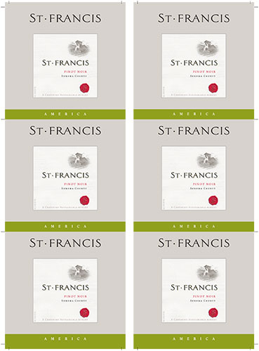 Sonoma County Pinot Noir Wine Card