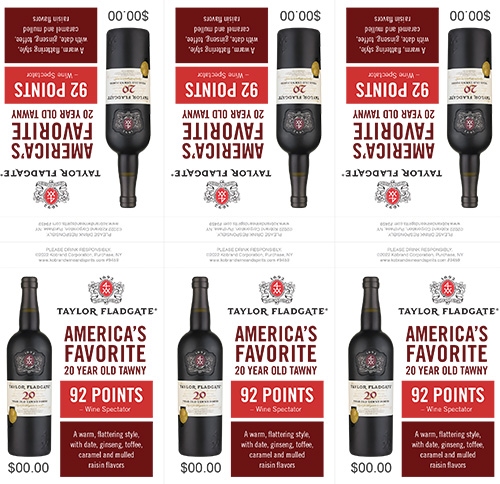 20-Year-Old Tawny Porto Shelf Talker (Editable PDF) – 92 Points