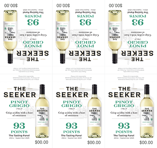 Pinot Grigio (Italy) 2024 Tasting Panel Shelf Talker (Editable PDF) – 93 Points