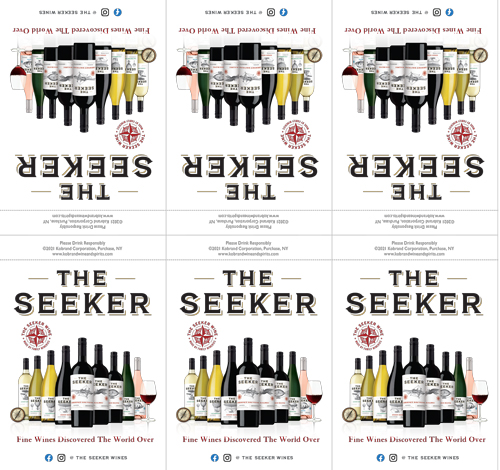 The Seeker Wines Family Shelf Talker