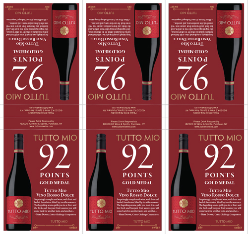 Vino Rosso Dolce Shelf Talker (92 Points)