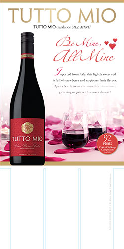 Vino Rosso Dolce Valentines Day Case Card