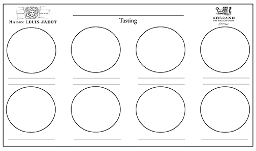 Louis Jadot 8 Glass Blank Placemat