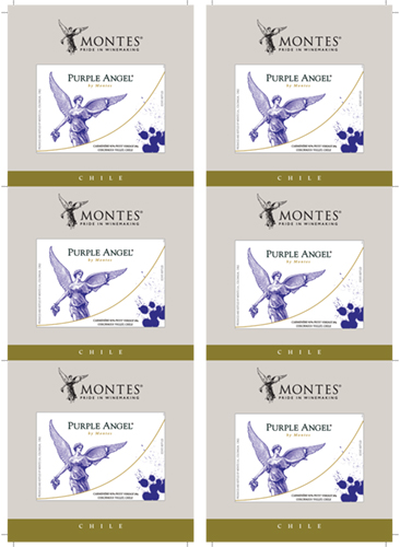 Purple Angel Wine Card