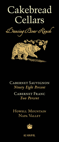 Dancing Bear Ranch Front Label