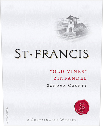 Sonoma County “Old Vines” Zinfandel Front Label