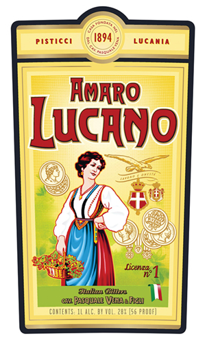 Amaro Lucano Front Label (1L)