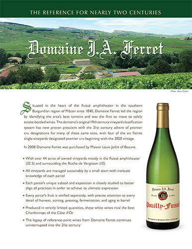 Domaine Ferret Family Sell Sheet