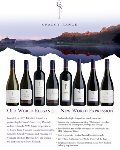 Craggy Range Family Sell Sheet