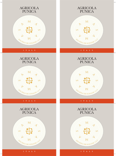 Samas Isola dei Nuraghi Wine Card