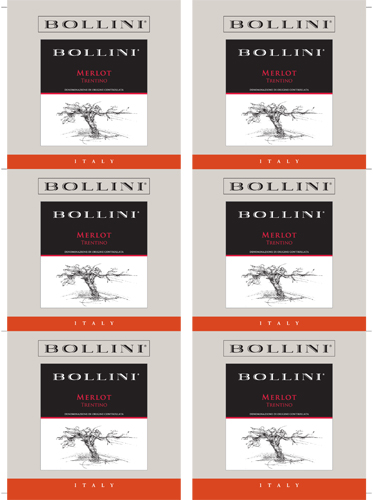 Merlot Trentino Wine Card
