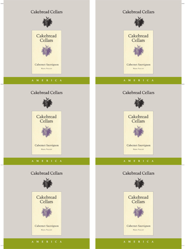 Napa Valley Cabernet Sauvignon Wine Card