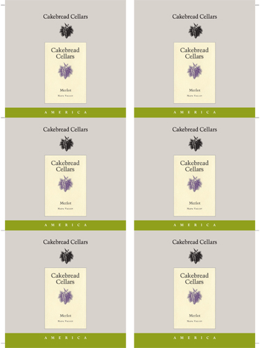 Napa Valley Merlot Wine Card