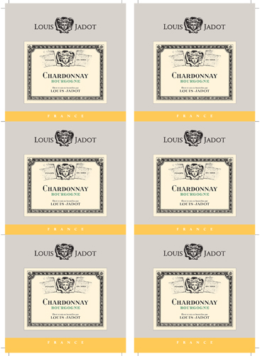 Bourgogne Chardonnay Wine Card