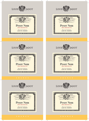 Bourgogne Pinot Noir Wine Card