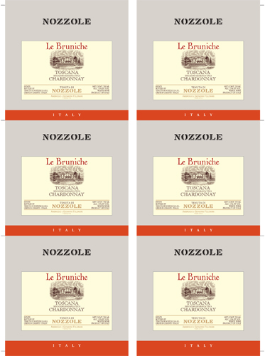 Le Bruniche Chardonnay Toscana IGT Wine Card