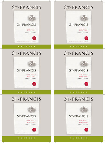 Sonoma County “Old Vines” Zinfandel Wine Card