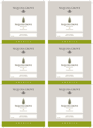 Napa Valley Chardonnay Wine Card