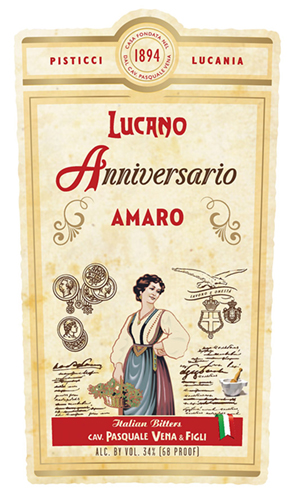 Anniversario Amaro Front Label (750ml)