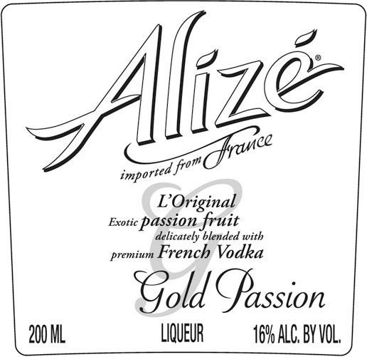 Gold Passion Front Label (200ml)