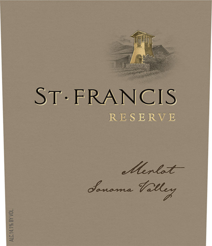 Reserve Merlot Front Label