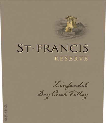 Reserve Zinfandel Front Label