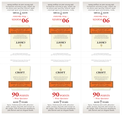 Reserve Tawny Porto Shelf talker