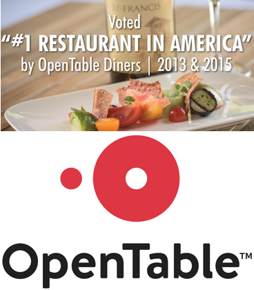 St. Francis Winery is OpenTable’s 2015 “#1 Restaurant in America”